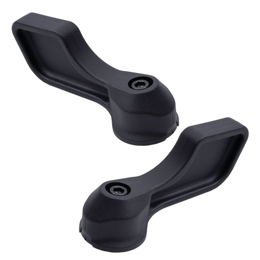 Brock Aftermarket Replacement Driver Left Or Passenger Right Inside Sliding Side Door Handle Textured Black Plastic Set Compatible With 2014-2023 RAM Promaster