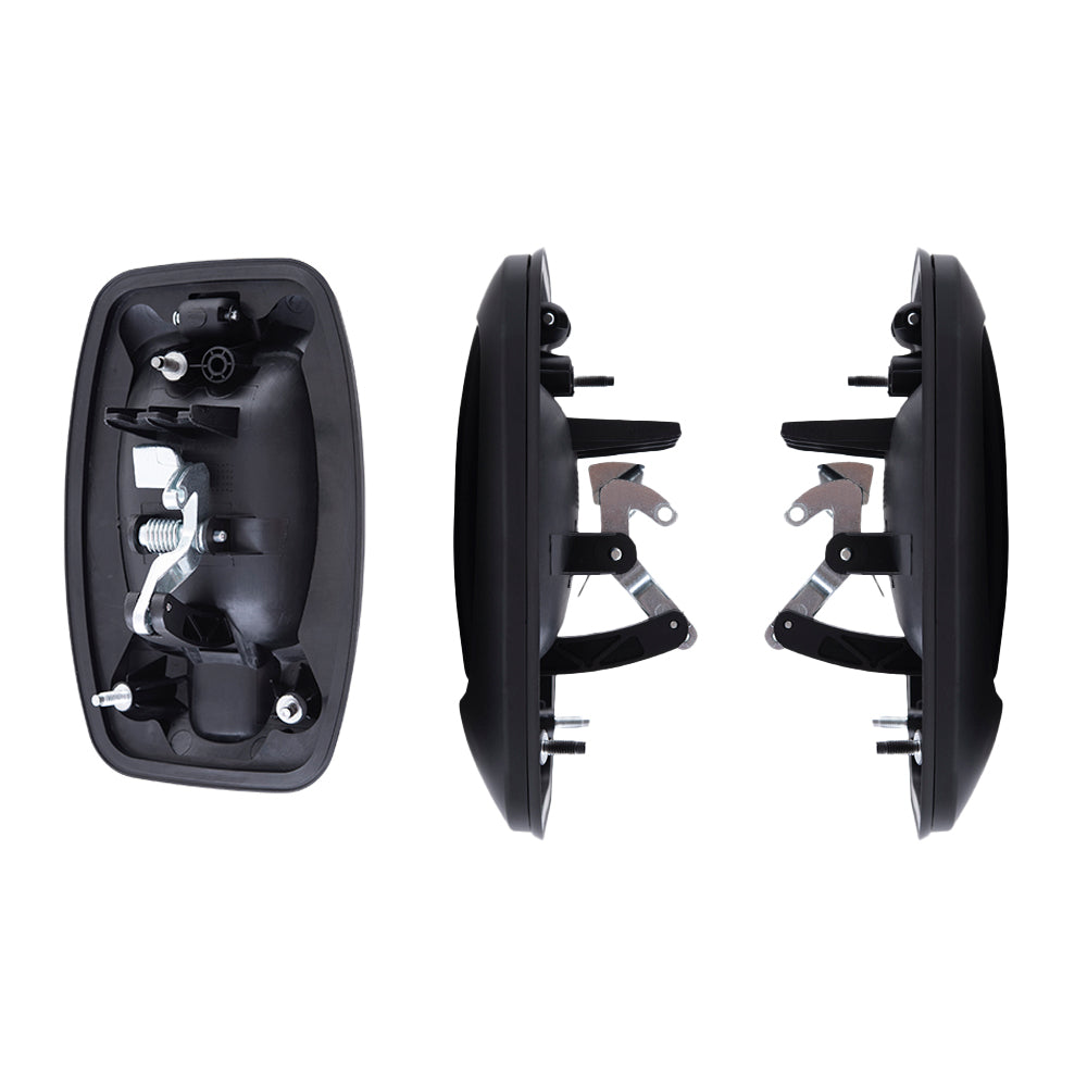 Brock 2442-0001LRC5 Aftermarket Replacement Driver Left Passenger Right Outside Door Handle 5 Piece Set Textured Black Compatible With 2014-2023 RAM Promaster