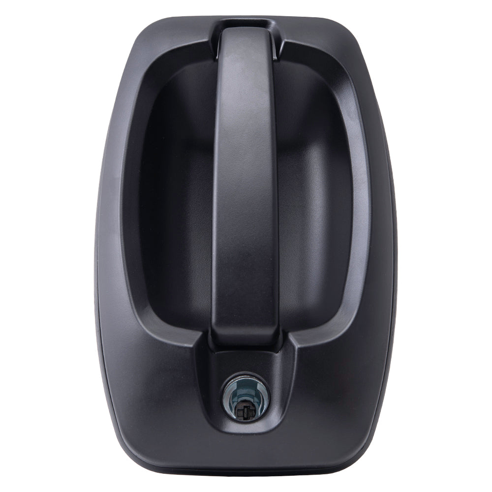 Brock 2442-0001L Aftermarket Replacement Front Driver Left Outside Door Handle Textured Black Compatible With 2014-2023 RAM Promaster