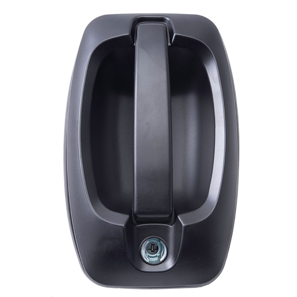 Brock 2442-0001L Aftermarket Replacement Front Driver Left Outside Door Handle Textured Black Compatible With 2014-2023 RAM Promaster
