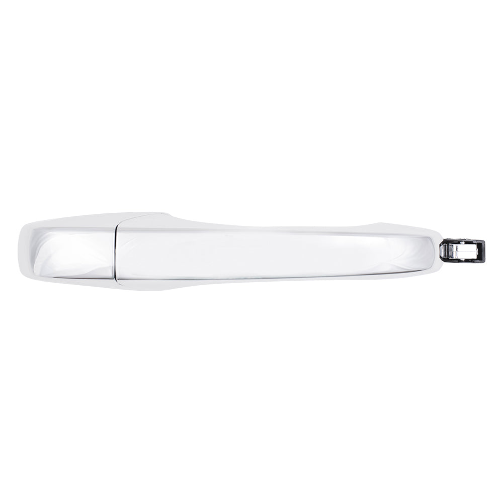 Brock Replacement Rear Outside Exterior Sliding Chrome Door Handle Compatible with 2008-2016 Town & Country Grand Caravan 4589714AC