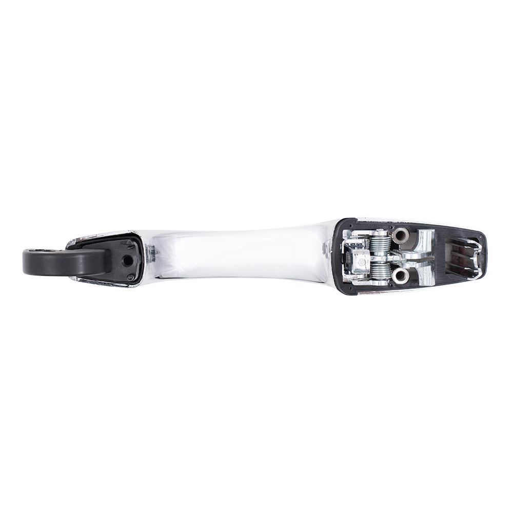 Brock Replacement Rear Outside Exterior Sliding Chrome Door Handle Compatible with 2008-2016 Town & Country Grand Caravan 4589714AC