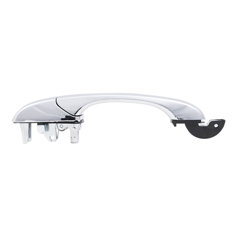 Brock Replacement Rear Outside Exterior Sliding Chrome Door Handle Compatible with 2008-2016 Town & Country Grand Caravan 4589714AC