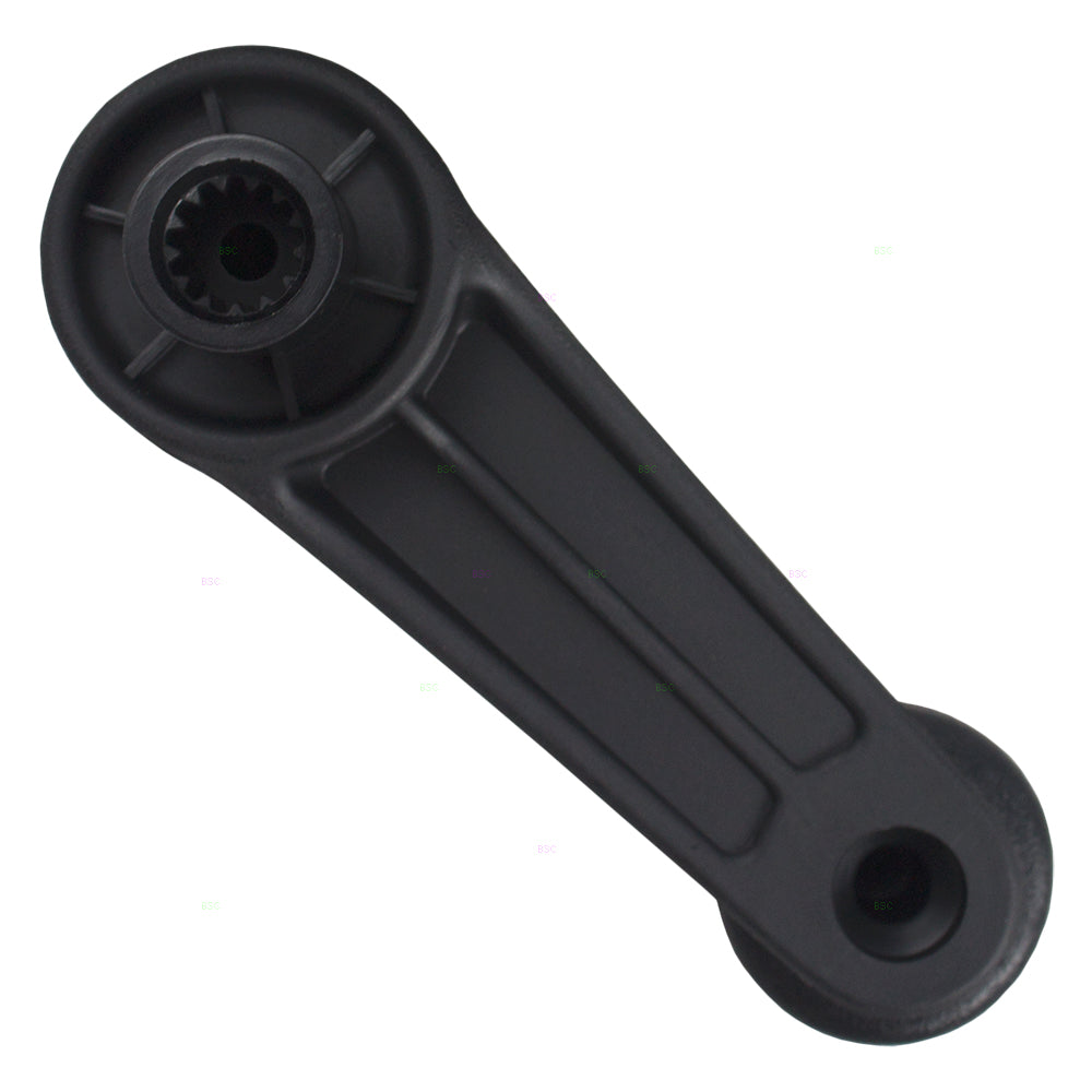 Brock Replacement Black Plastic Window Crank Handle w/ Black Knob Compatible with 1987-1993 Dakota Pickup Truck 4415820 76879