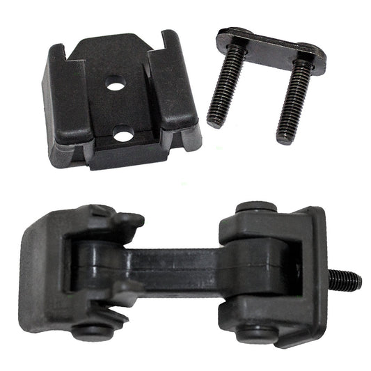 Brock Replacement 2 Piece Set Hood Latch Safety Catch with Bracket Compatible with Wrangler 55176636AD