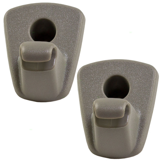 Brock Replacement Pair of Beige Sun Visor Retainer Clips Compatible with 2005-2007 300 1EJ51BD1AA