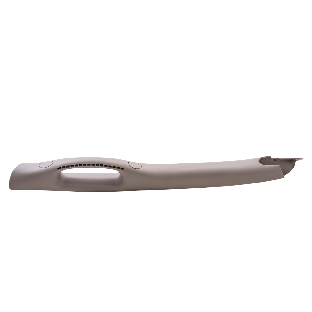 Brock Aftermarket Replacement Driver Left A Pillar Trim Panel With Pull Handle Beige Compatible With 2002-2008 Dodge Ram 1500
