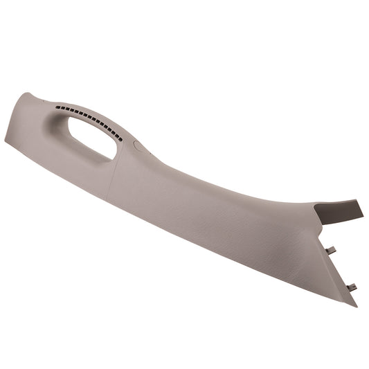Brock Aftermarket Replacement Passenger Right A Pillar Trim Panel With Pull Handle Beige Compatible With 2002-2008 Dodge Ram 1500
