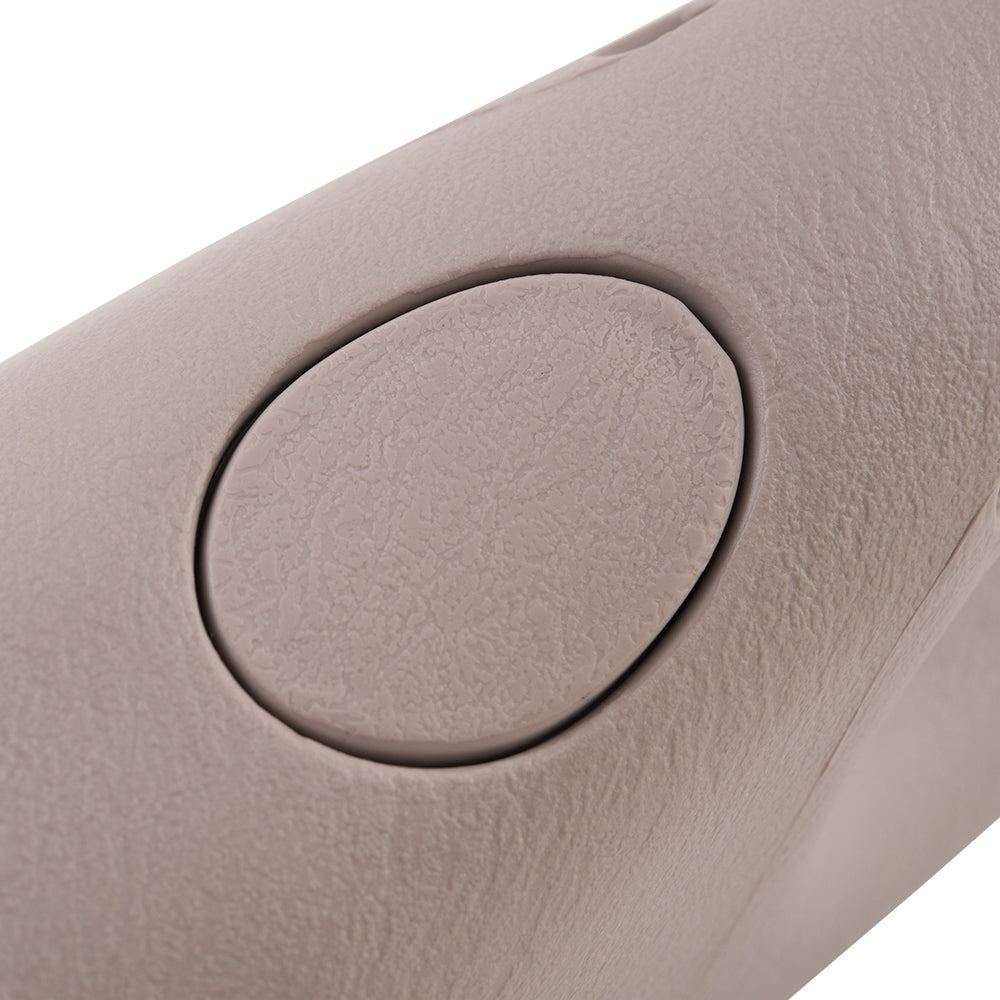 Brock Aftermarket Replacement Passenger Right A Pillar Trim Panel With Pull Handle Beige Compatible With 2002-2008 Dodge Ram 1500