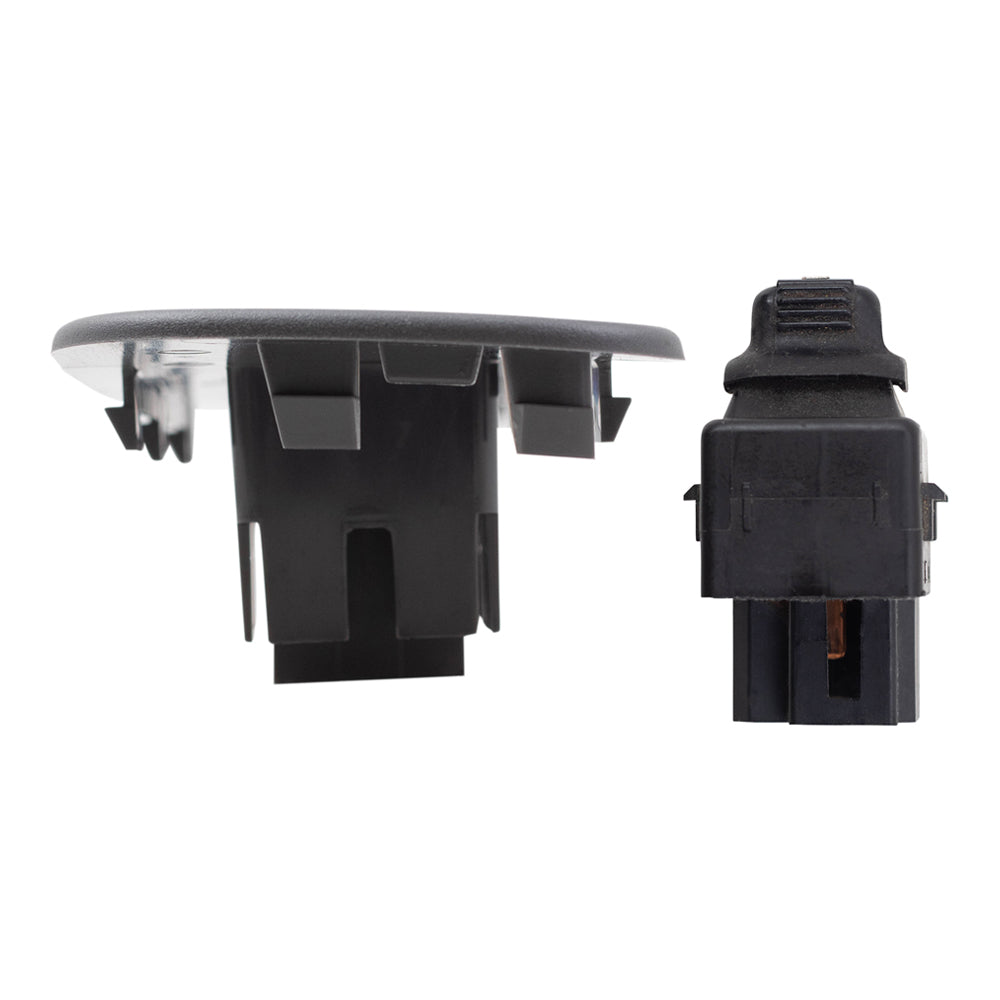Brock Replacement Dark Slate Gray Passenger Front Power Window Switch with Bezel Compatible with 2002-2005 Pickup Truck