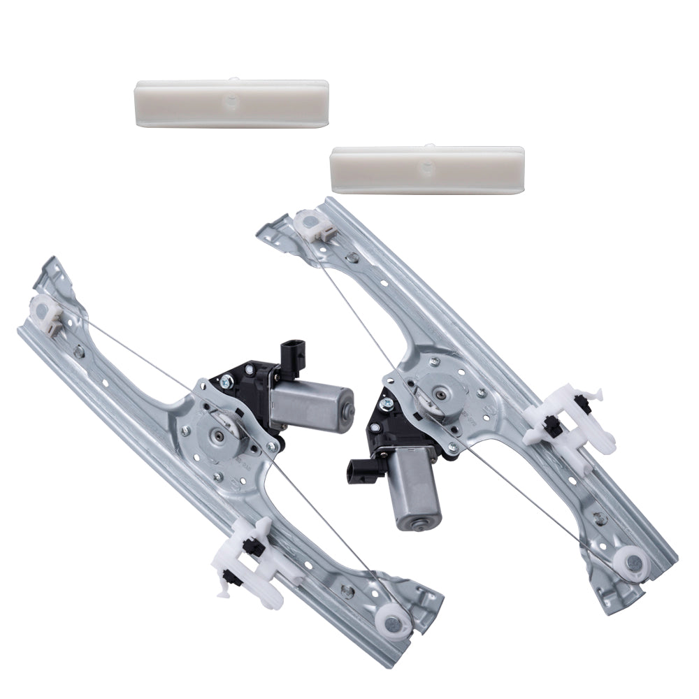 Brock 2552-0001LRC4 Power Window Regulator With Motor OE Type Glass Guide Set Compatible With 2012-2019 FIAT 500/500c 2013-2019 FIAT 500e
