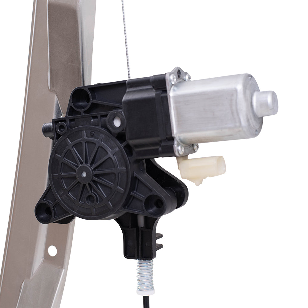 Brock Replacement Pair Set Front Power Window Lift Regulators & Motors Assemblies w/ 2 Pin Compatible with 08-18 Grand Caravan Town & Country C/V 68030661AA 68030660AA