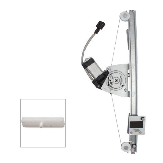 Brock 2552-2015LC2 Power Window Regulator With Motor Upgraded Glass Guide Compatible With 2012-2019 FIAT 500/500c 2013-2019 FIAT 500e