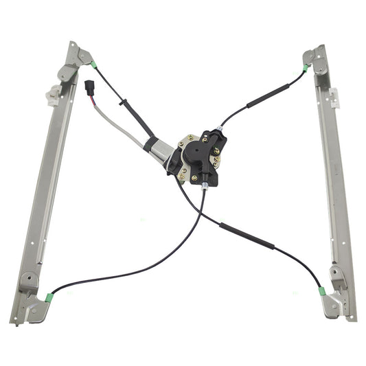 Brock Replacement Passengers Front Power Window Lift Regulator with Motor Assembly Compatible with 2001-2004 Caravan Town & Country Voyager 5135250AA