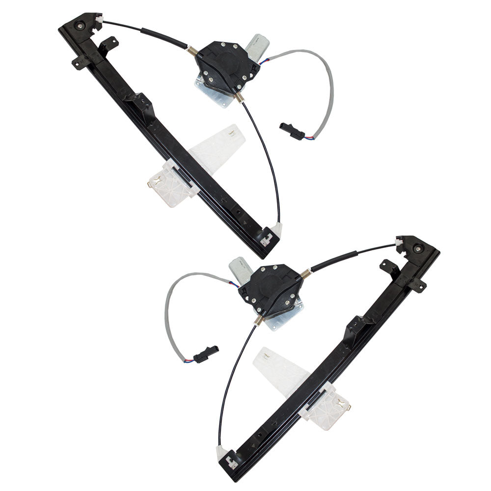 Window Regulator w/ Motor for 1999-2004 Grand Cherokee Front 55076467AG Set CH1350121