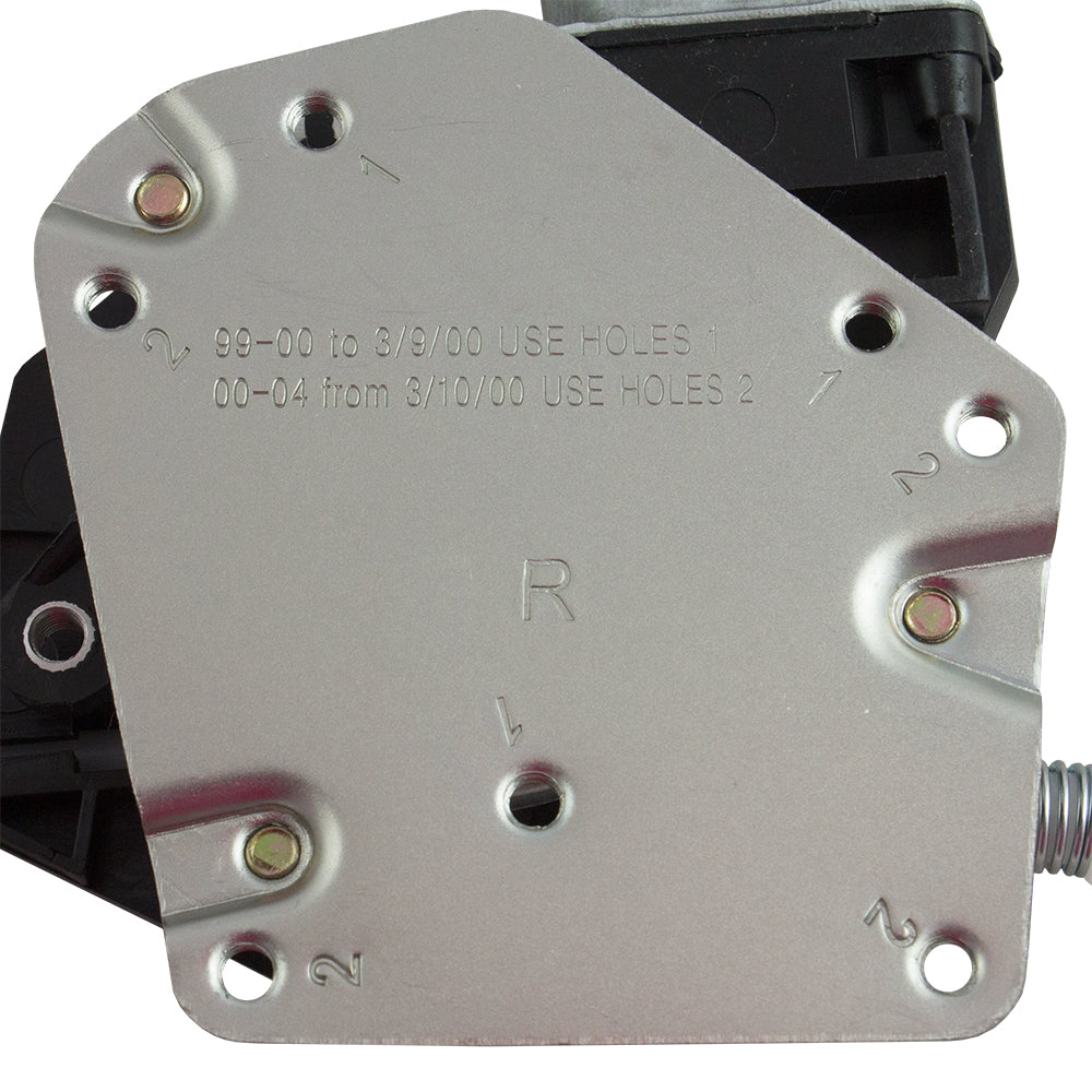 Brock Replacement Passenger Front Power Window Lift Regulator with Motor Assembly Compatible with 1999-2004 Grand Cherokee 55363286AD