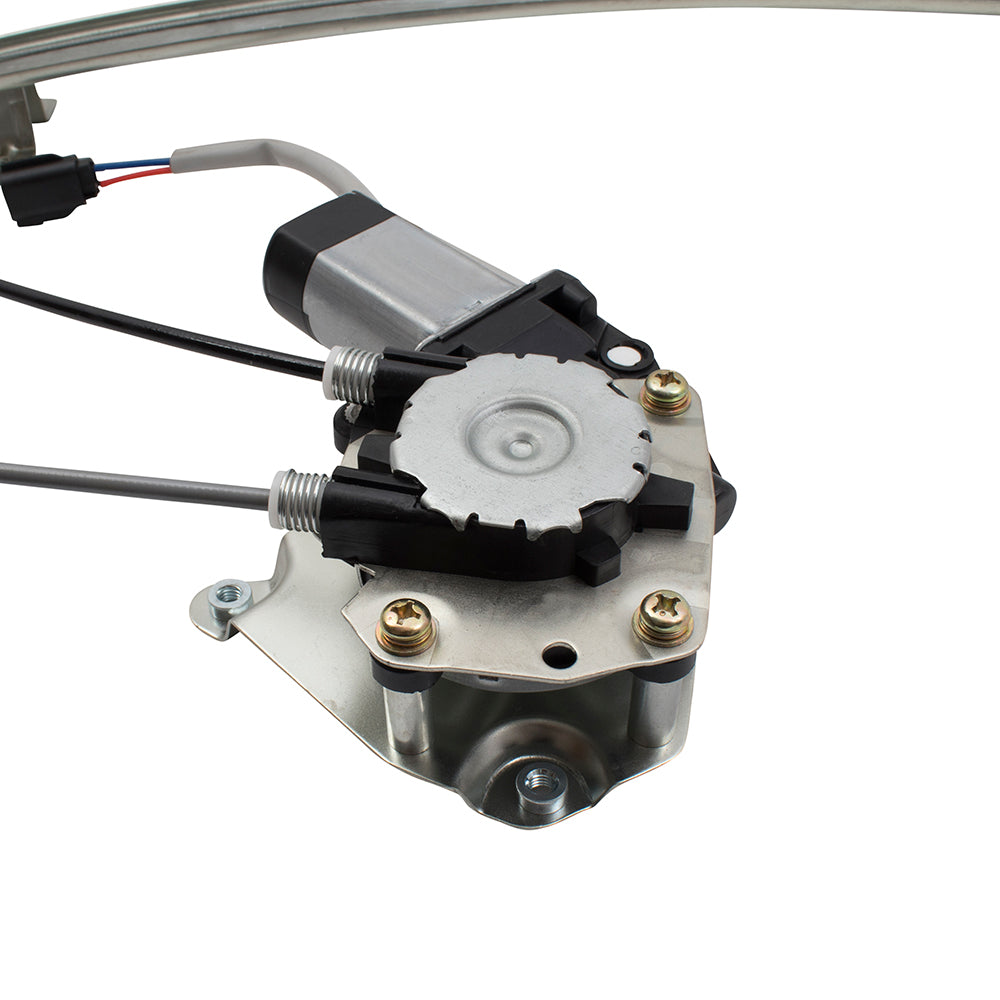 Brock Replacement Driver Rear Power Window Lift Regulator with Motor Assembly Upgrade Style Compatible with 2006-2007 Liberty with Hole Type Glass 4589267AD