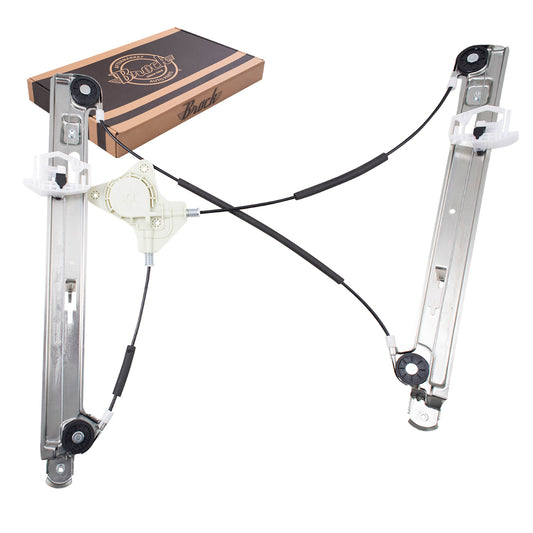 Brock Aftermarket Replacement Front Driver Left Power Window Regulator Without Motor Compatible With 2007-2017 Jeep Compass MK