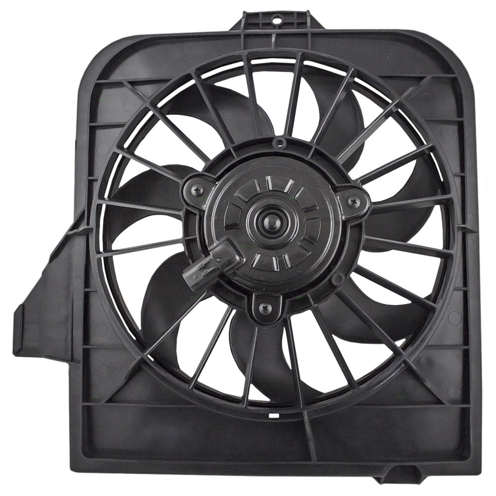 Brock Replacement Driver Radiator Cooling Fan Assembly Compatible with 2001-2005 Caravan & Grand Caravan Town & Country 4809171AE