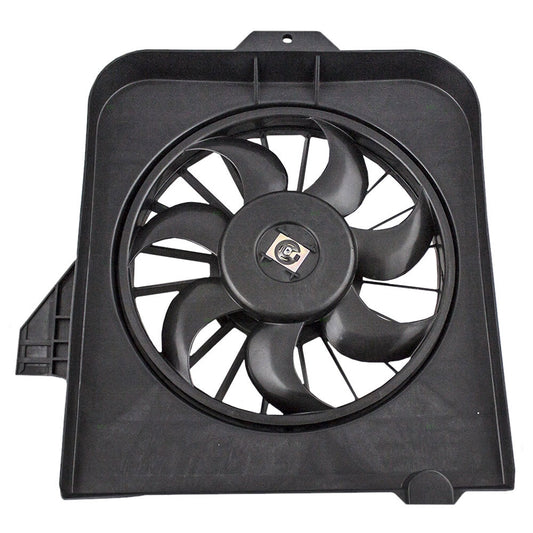 Brock Replacement Passenger A/C Condenser Cooling Fan Assembly Compatible with 2001-2005 Caravan Grand Caravan Town & Country 2001-2003 Voyager 4809170AE