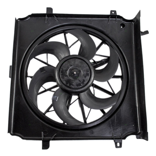 Brock Replacement Radiator Cooling Fan Assembly Compatible with 2002-2004 Liberty 55037659AA