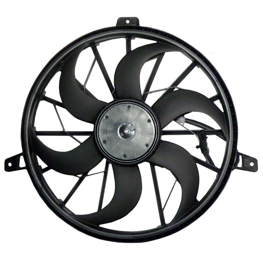 Brock Aftermarket Replacement Radiator Fan and Motor without Tow Package Compatible with Jeep Grand Cherokee 4.0 L