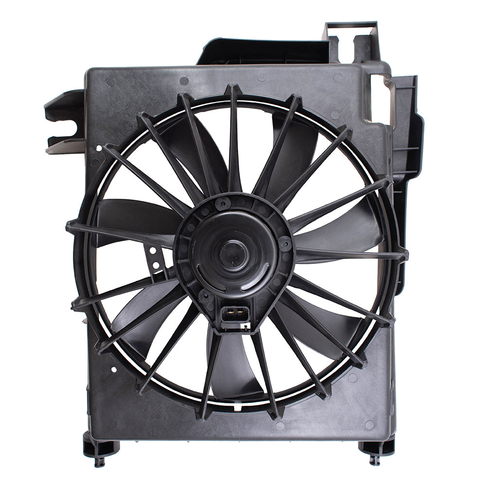 Brock Replacement A/C Condenser Cooling Fan Assembly Compatible with 2002-2009 1500 2003-2009 2500 3500 Pickup Truck 5093760AA