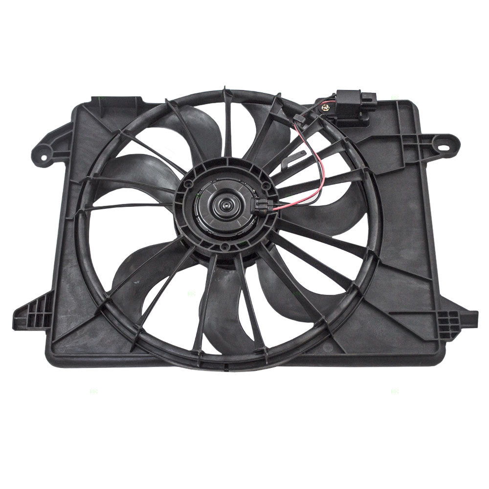 Brock Replacement Single Cooling Fan Assembly Compatible with 2009-2019 300 Charger Challenger 68050129AA