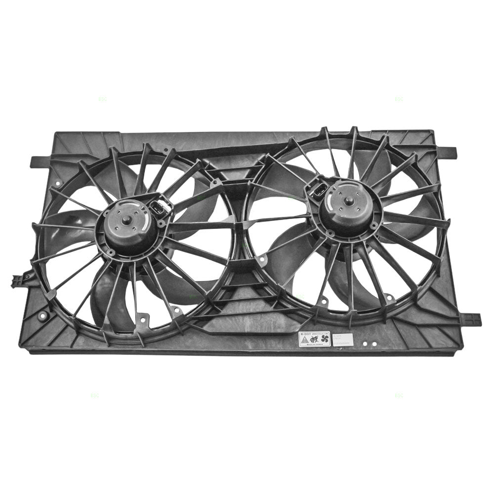 Brock Replacement Dual Cooling Fan Assembly Compatible with 200 Sebring Avenger Caliber Compass Patriot 68004051AA 68031873AA
