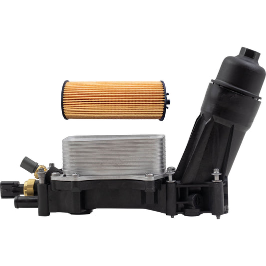 Brock Replacement Engine Oil Filter Housing Adapter with Cooler Assembly Compatible with 2014-2018 Wrangler Grand Caravan 1500 Pickup Truck 3.6L 68105583AC 68105583AF 68105583AE 68105583AD