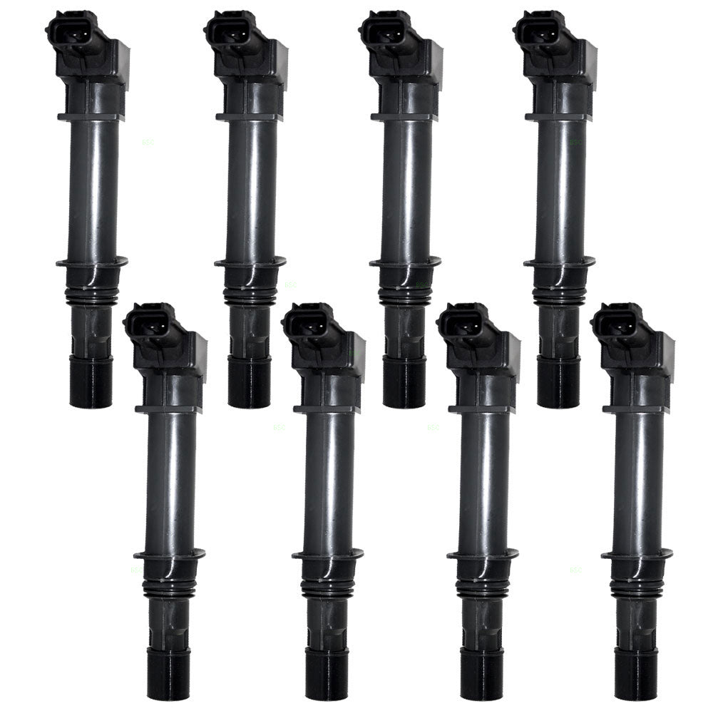 Brock Replacement for 8 Piece Set of Ignition Spark Plug Coils Compatible with Various Models 56028138AF