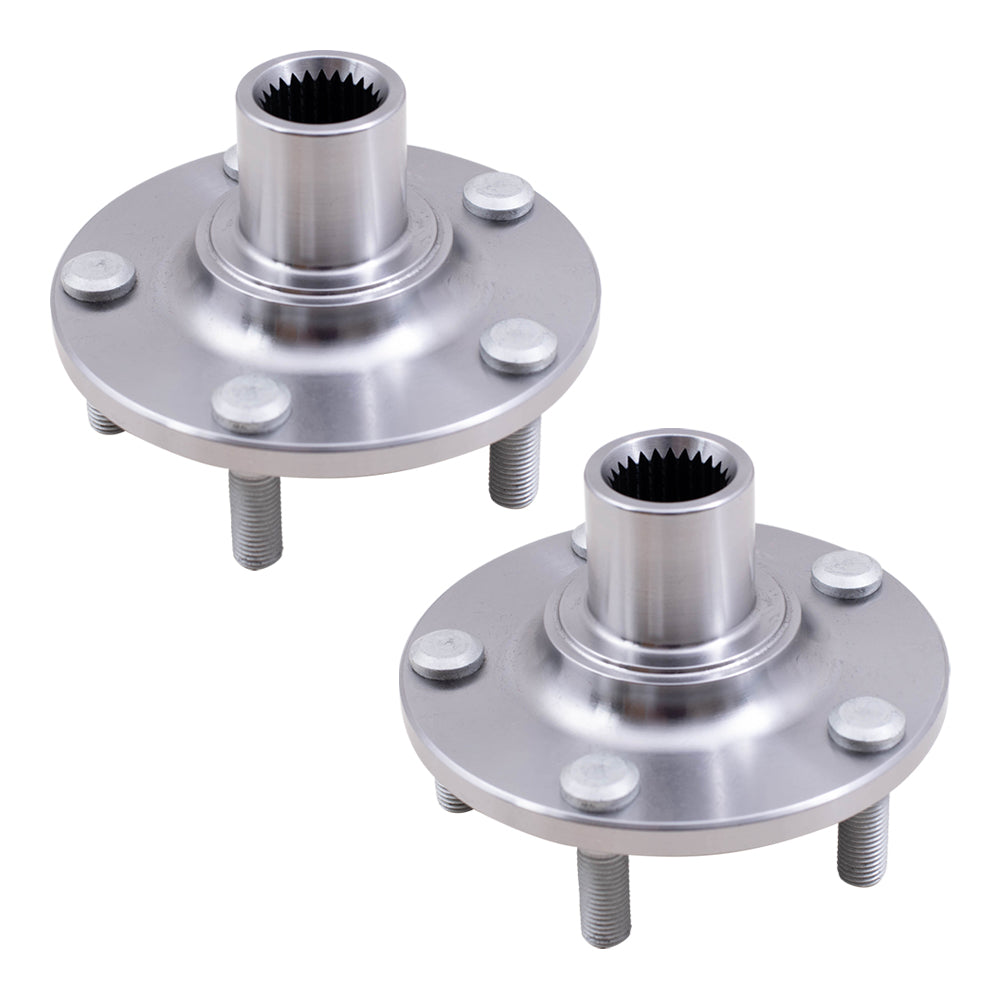 Brock Replacement Front Wheel Hub Assemblies Set Compatible with 2011-2013 Ford Transit Connect/ 2011-2012 Transit Connect Electric