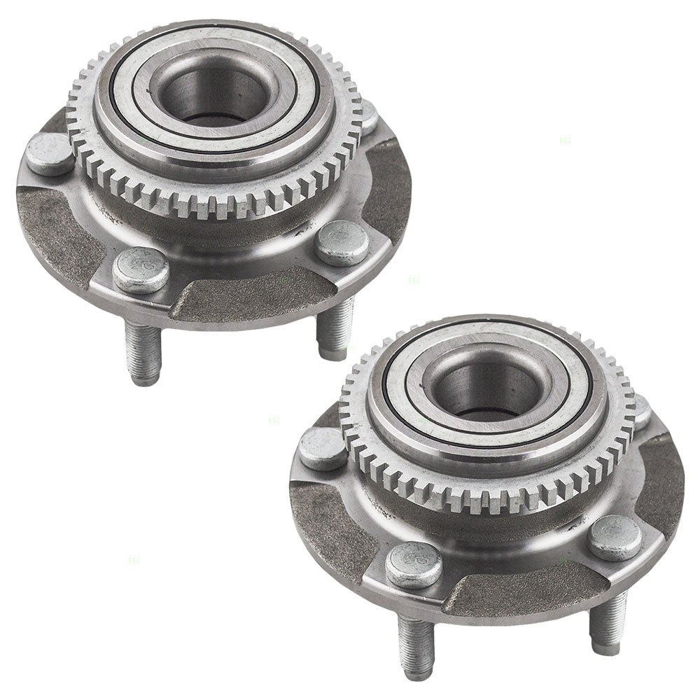 Brock Replacement Pair of Front Wheel Hub Bearings Compatible with 1994-2004 Mustang SVT Bullitt GT Mach I Base w/ ABS 1R3Z1104AA