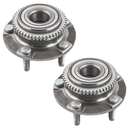 Brock Replacement Pair of Front Wheel Hub Bearings Compatible with 1994-2004 Mustang SVT Bullitt GT Mach I Base w/ ABS 1R3Z1104AA