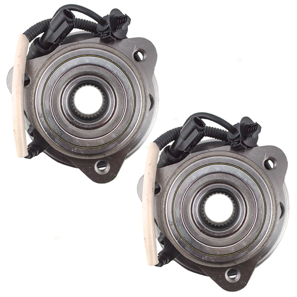 Brock Replacement Pair of Front Wheel Hub Bearings Compatible with Mountaineer Explorer/Sport & Sport Trac Pickup Truck F87Z 1104 CA