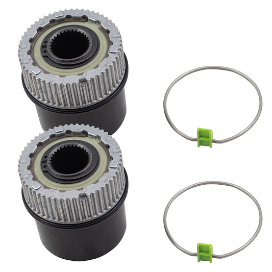 Brock Replacement Pair Set Front Auto Locking Hubs Replacement for 1999-2004 Super Duty Pickup Truck 4WD 4 Wheel Drive 1C3Z3B396CB