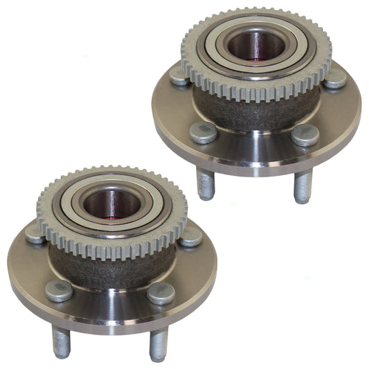 Brock Replacement Pair Set Front Wheel Hub Bearings Compatible with 2005-2007 2005-2014 Mustang 4R3Z 1104 B HA590017
