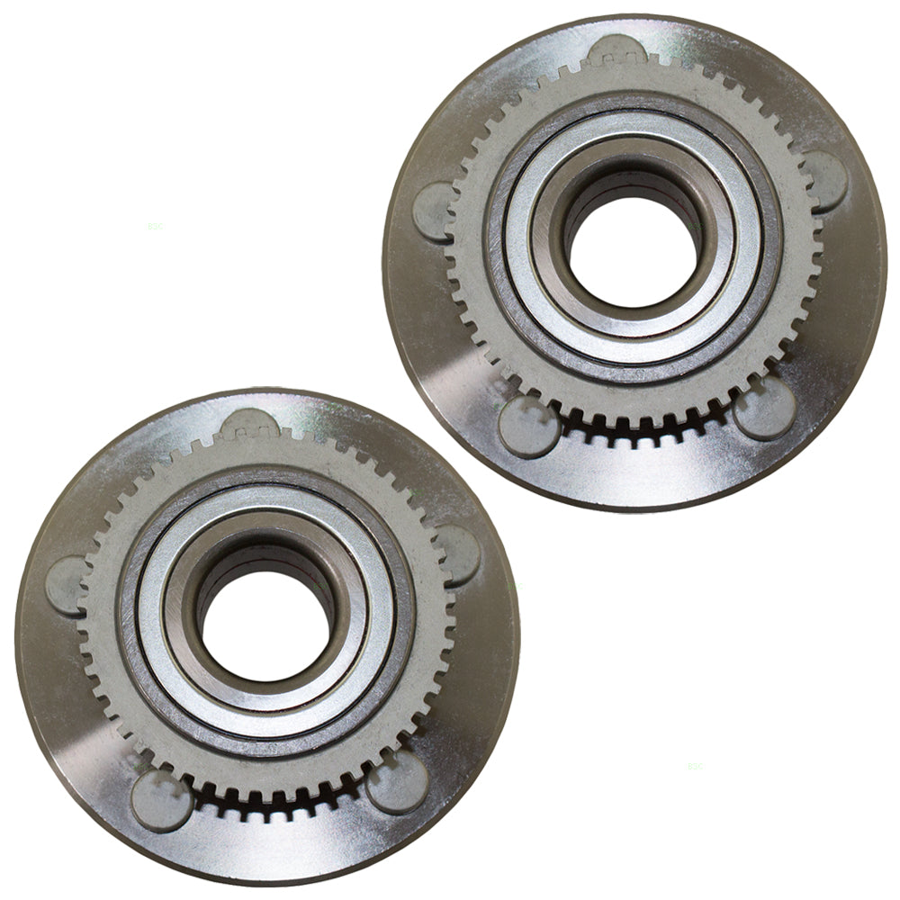 Brock Replacement Pair Set Front Wheel Hub Bearings Compatible with 2005-2007 2005-2014 Mustang 4R3Z 1104 B HA590017