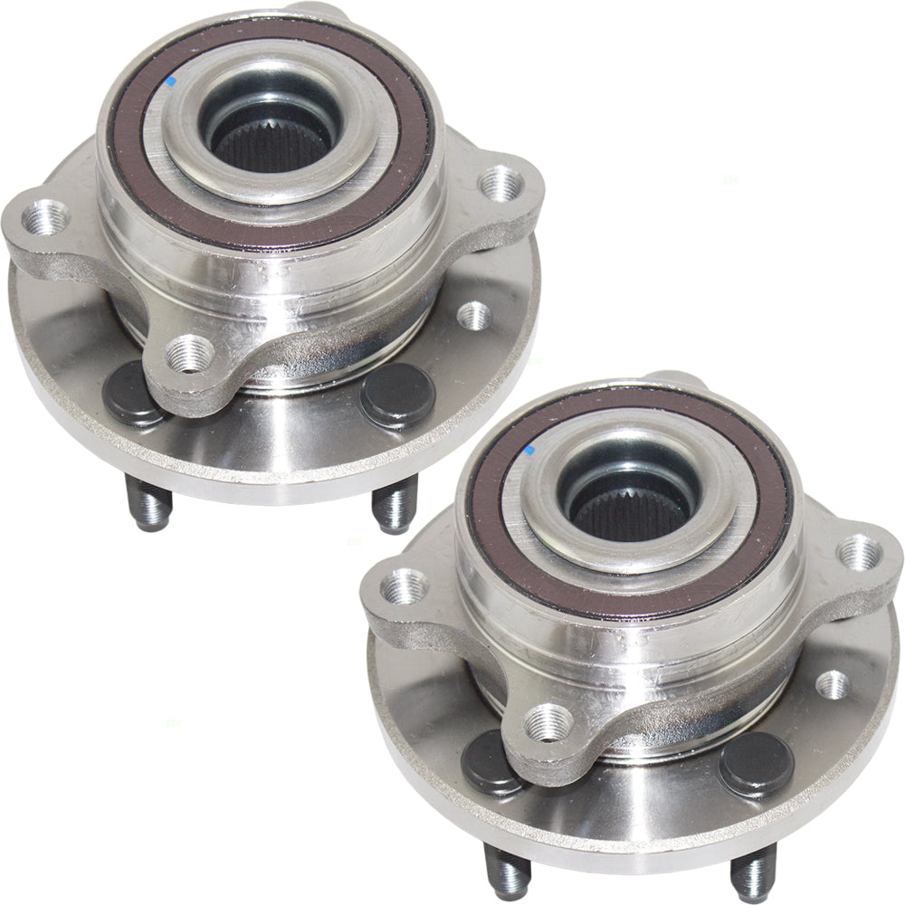Brock Replacement Pair Set Wheel Hub Bearings Compatible with 2010-2019 Taurus BT4Z 1104 B HA590261 513275