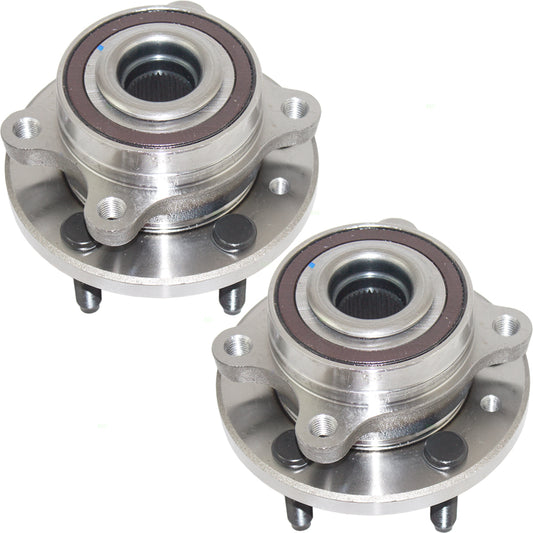 Brock Replacement Pair Set Wheel Hub Bearings Compatible with 2010-2019 Taurus BT4Z 1104 B HA590261 513275