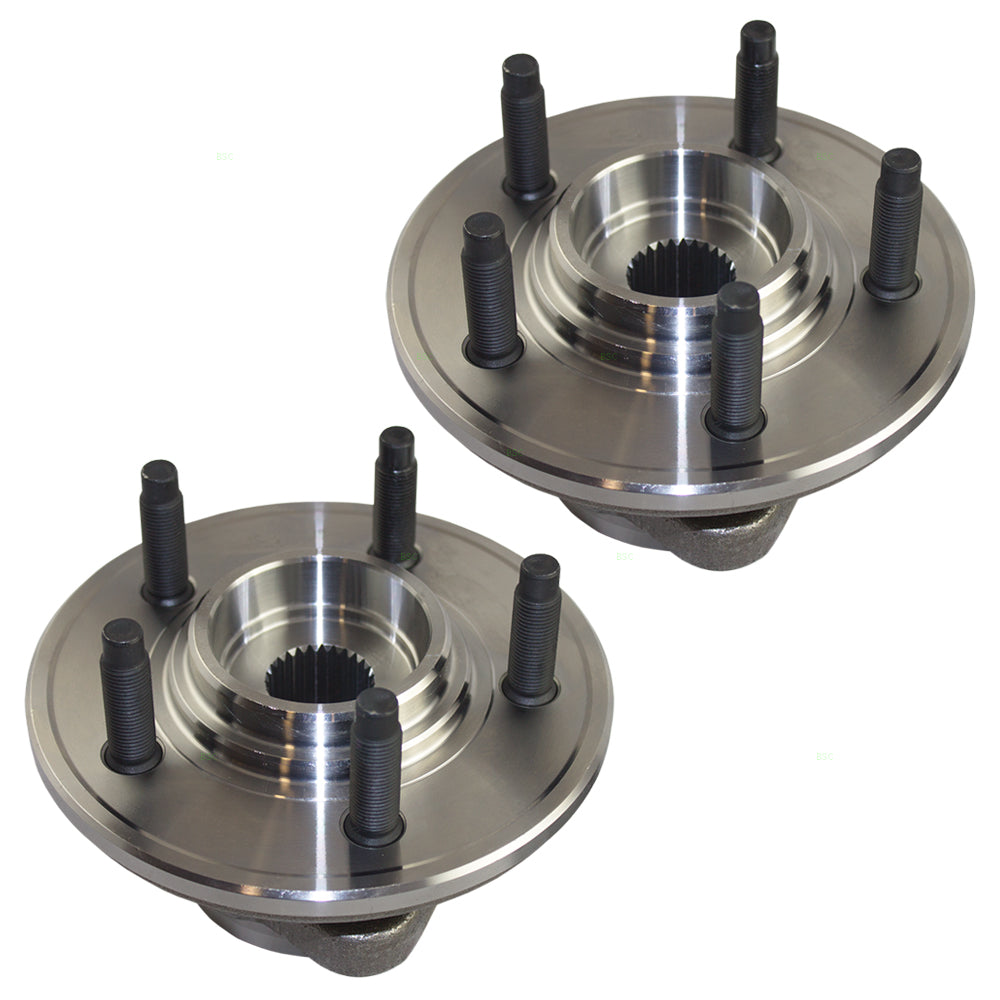 Brock Replacement Pair Set Front Wheel Hub Bearings Compatible with 2006-2010 Explorer Mountaineer & 2007-2010 Explorer Sport Trac Pickup Truck