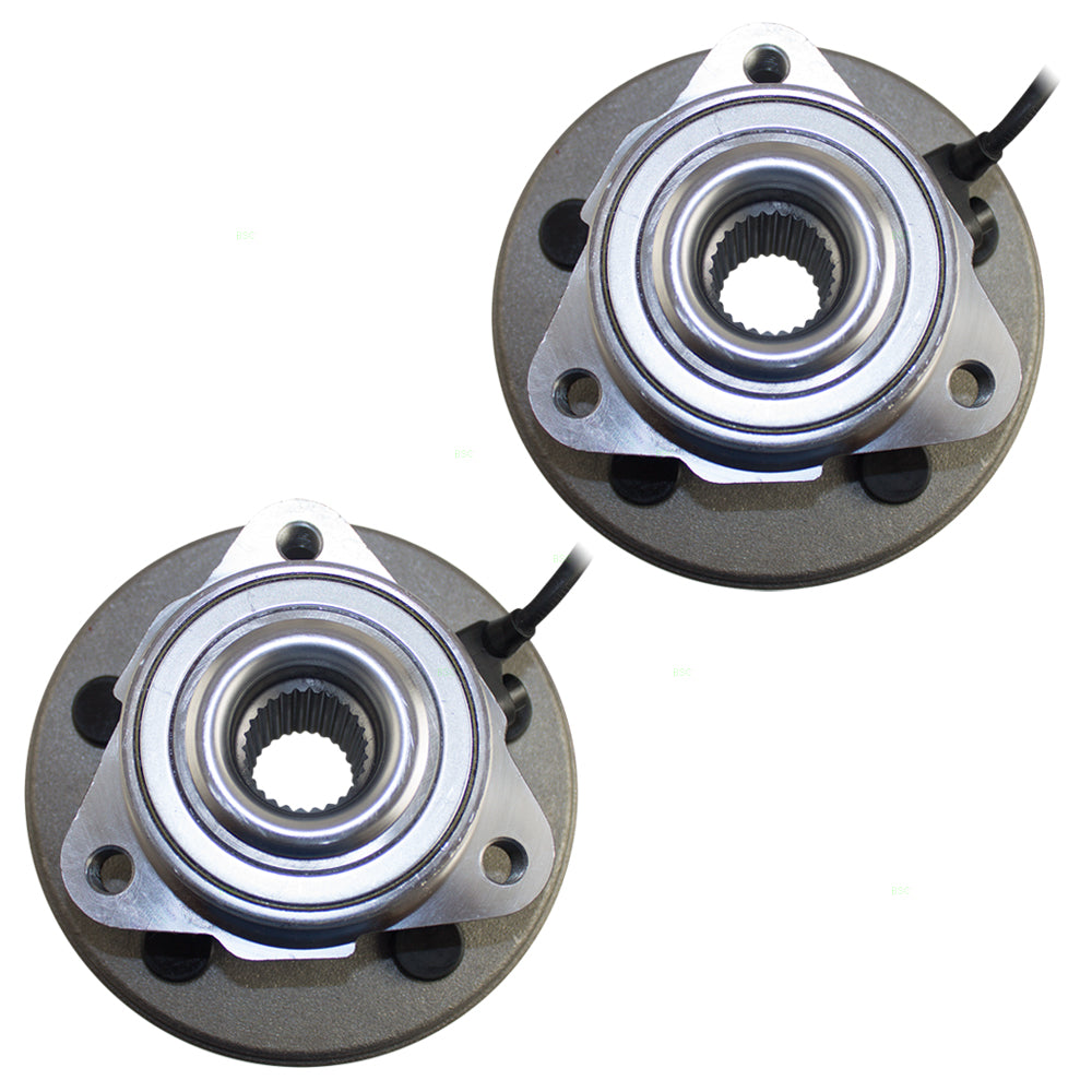 Brock Replacement Pair Set Front Wheel Hub Bearings Compatible with 2006-2010 Explorer Mountaineer & 2007-2010 Explorer Sport Trac Pickup Truck