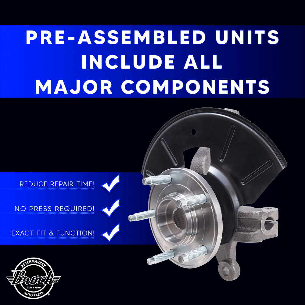 Brock Aftermarket Replacement Front Driver Left Loaded Steering Knuckle Assembly Compatible with 2005-2012 Ford Escape