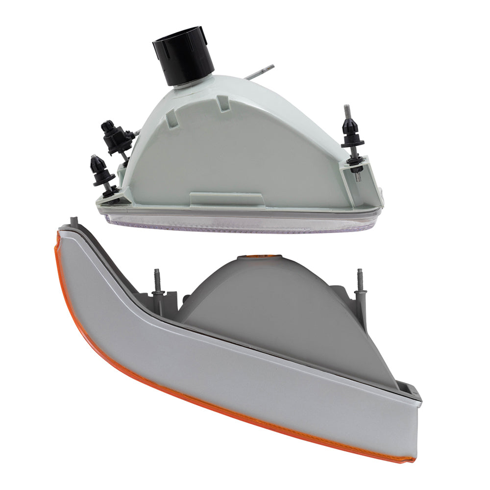 Headlights and Park Signal Lights Compatible with 92-96 F150 Pickup Truck 1992-1996 Bronco 1992-1997 F250/F350