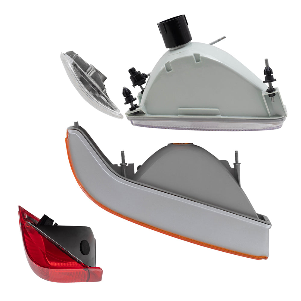 1992-1996 F150 and Bronco Headlights Tail Lights and Signal Lights 8 piece set Also Fits 1997 F-250/F-350