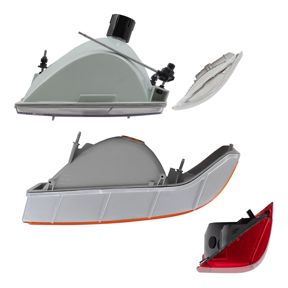 1992-1996 F150 and Bronco Headlights Tail Lights and Signal Lights 8 piece set Also Fits 1997 F-250/F-350