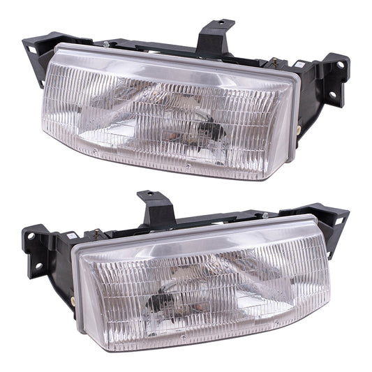 Headlight for 1991-1996 Escort F1CZ13008B Set