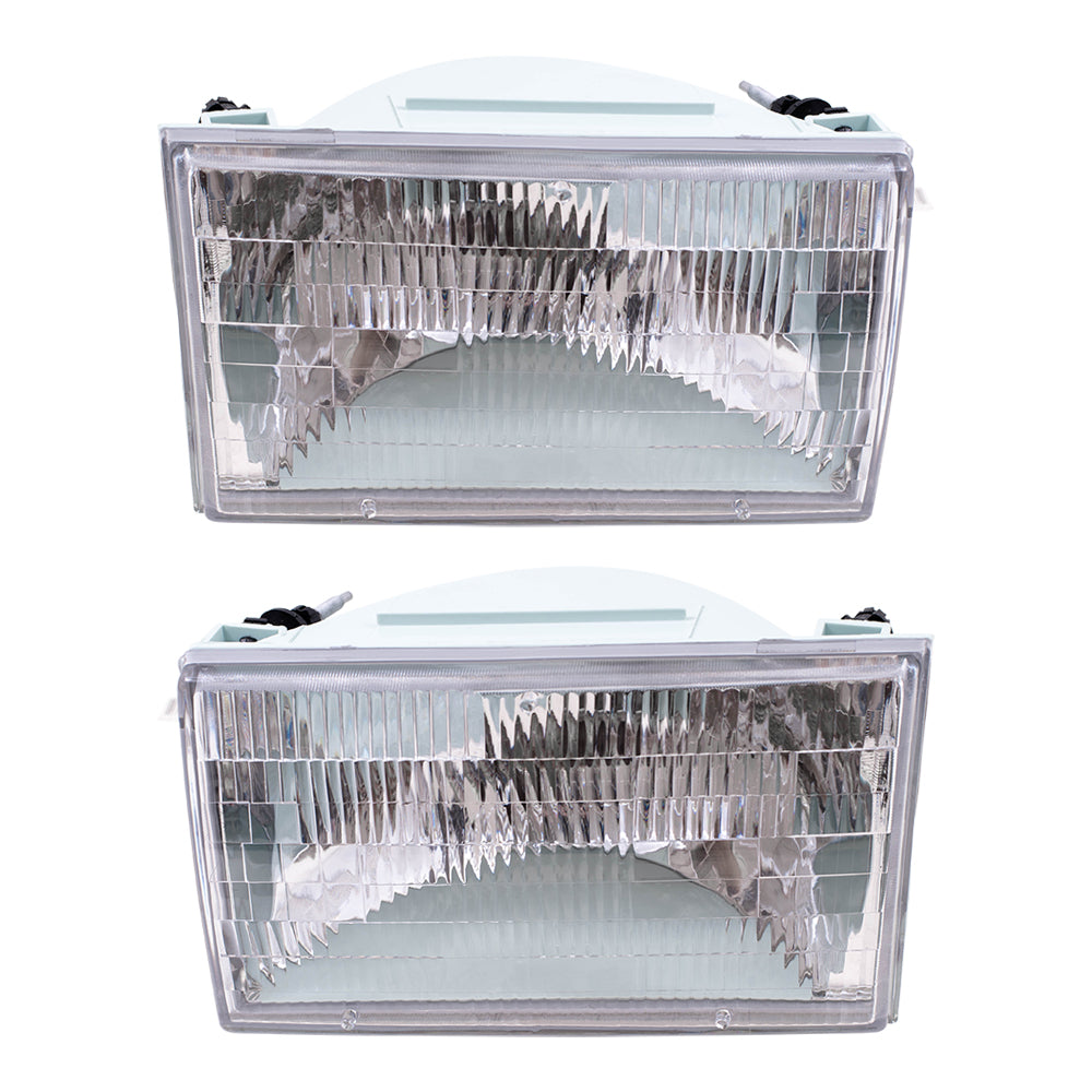 Headlight for 1990-1994 Town Car FOVY13008B Set