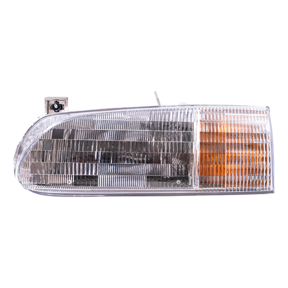 Brock Replacement Drivers Headlight Headlamp Compatible with 1995-1997 Windstar Van F58Z 13008 B