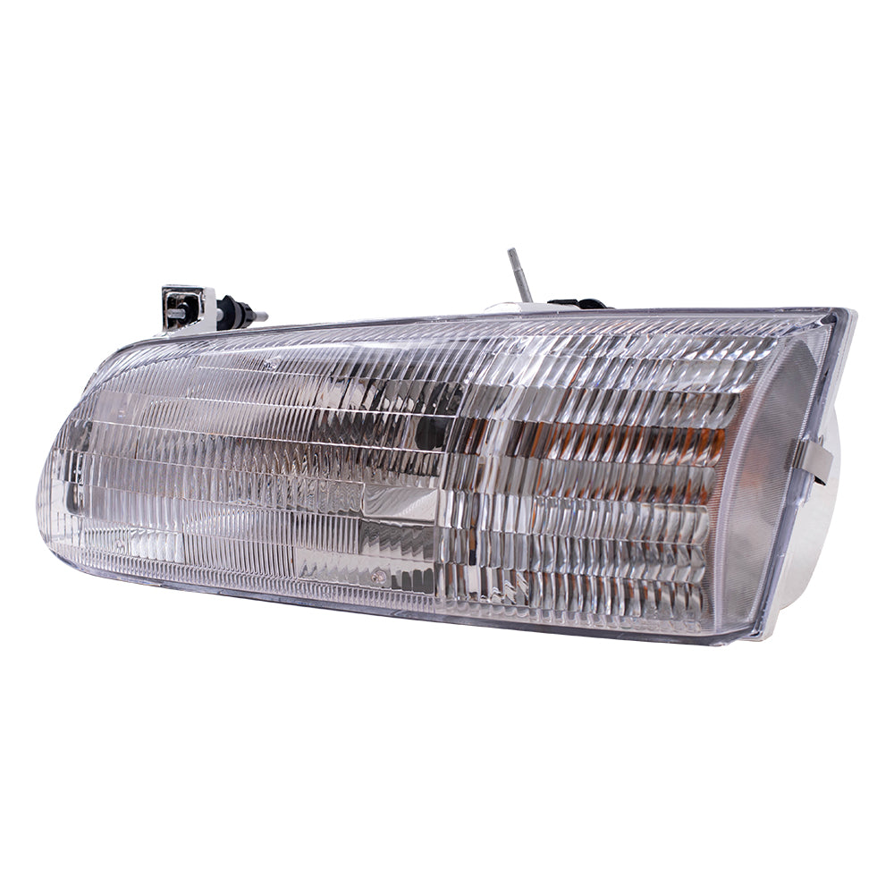 Brock Replacement Drivers Headlight Headlamp Compatible with 1995-1997 Windstar Van F58Z 13008 B